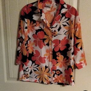 Floral Button-Up Blouse